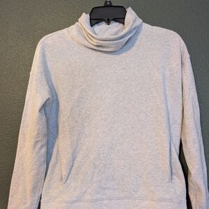 Gray Turtleneck Sweatshirt